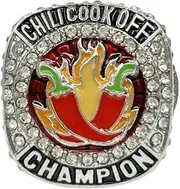 Customize Chili Cook Off Championship Trophy Ring Chili Cook Off Championship Trophy Award