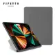 PIPETTO iPad Pro 12.9吋(第6/第5代) 2022 Origami多角度多功能透明背蓋保護套 深灰色