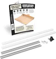 Fulton DIY Table Saw Crosscut Sled Kit (19 Kit w/Predrilled UHMW Bars)