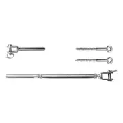 Stainless Steel 316 Marine Gr. Balustrade Fitting Kit Jaw Swage Eyescrew 10 pack