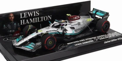 Minichamps 1/43 Mercedes Amg F1 W13 44 Hamilton Hungarian Gp 2022 Minicar