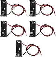EMSea 5Pcs 12V A23L 23A Plastic Spring Clip Battery Holder Case with Wire Leads Suitable for 1 x Battery A23 8LR932 MN21 V23GA LR23