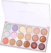 Color Corrector Palette - Brightening Face Cream 18-Color | Waterproof Concealing Makeup Beauty Palette For Shopping, Swimming