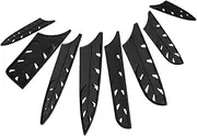 MAGICLULU Wide Knives Edge Protectors 8pcs Kitchen Knives Cooking Cutter Cover Carry Knives Cooking Cover Chef Knives Sleeve Protector Cutting Tool Protective Sheaths Plastic Black