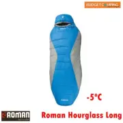 Roman Sleeping Bag -5*C Hourglass shape with Foot Box Blue/Grey ROM2212