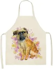 1PCS Cute Animal Apron Kitchen Sleeveless Aprons for Women Cotton Linen Bibs Household Cleaning Pinafore Home Cooking Apron