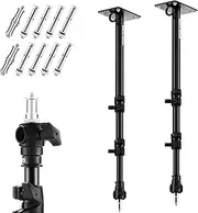 Selens Camera Wall Ceiling Mount Boom Arm 2Pcs for Photography Studio Video Strobe Flash Ring Light Max Length 103cm with 1/4" 3/8" Thread Screw Detachable for DSLR Camera Monolight