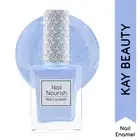 Kay Beauty Nail Nourish Glitter Pastel Nail Enamal - Starlit Aqua 9ml