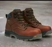 Mens Timberland PRO 6 TiTAN EV Waterproof Boots BROWN COMPOSITE TOE WORK Sz 10.0