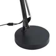 Black 2 In 1 Double Head LED Desk Lamp With Clamp Base 24W Flexible Swing Ar WAS