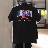 在飛比找Yahoo!奇摩拍賣優惠-亞軒潮店 潮款現出NIKE JD飛人夏印花速干短袖圓領運動休