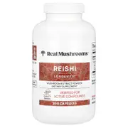 Real Mushrooms, Reishi, Mushroom Extract Powder, 200 Capsules