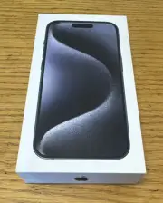 Apple iPhone 15 Pro 256 GB Blue Titanium Retail Box ONLY with Apple Sticker