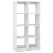 Costway 8-Cube Bookshelf Modern Cubby Bookcase Open Storage Organizer