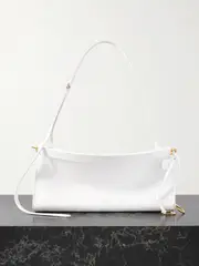 [Alaïa] Alaïa - Click E/w Medium Leather Shoulder Bag - White - One size One size White