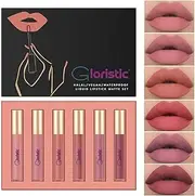 [Gloristic] Waterproof | 6pcs Liquid Matte Lipstick Set | Transfer-Proof | Kiss-Proof |Halal | Vegan | Non-stick | Cruelty Free (Set 3)