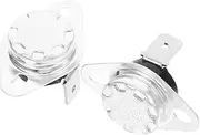 iplusmile 2pcs Thermostat Switch with Dispenser for Controller Water Only Household Thermostats Heat Alarm Replacement Electric Thermostat Thermal Cut Off Fuse White Plastic