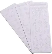BAZEITFLOW 3Pcs Nail Stamping Plates for DIY Nail Art Creative Pattern Templates for Festival Nail Designs Easy to Use Nail Decor Stencils Suitable for Home Manicure
