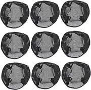 VICASKY 10pcs Stretchable Hair Net Caps for Men and Women Black Mesh Wigs Caps Non Slip for Sleep Sewing Hair Weave Extensions Comfortable and Breathable