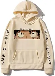 [Generic] Luffy Hoodie One Piece (Colors Available) Khaki / 4XL