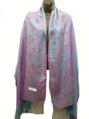 Blue Fashion Multi Color Paisley Pashmina Scarf Shawl Wrap Flower Floral NEW