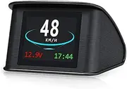 P10 Car OBD2 EOBD HUD Head Up Display Speedometer Speed Warning System Gauge Digital Consumption Tool