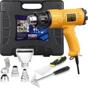 Professional 1800W Hot Air Gun Kit - Rapid Heating & Safe Design with 5 Nozzles