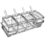 1 Set of Seasoning Box Condiment Organizer Storage Container Condiment Jars