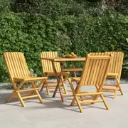 Folding Garden Chairs 4 pcs 47x47x89 cm Solid Wood Teak vidaXL