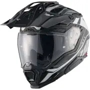 X.WED 3 Gobi Grey White Full Face Adventure Helmet