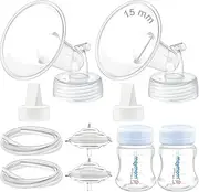 Maymom Pump Parts Spectra S2 Spectra S1, 15mm Flange Valve Tube Bottle Backflow Protector, Not Original Spectra S2 Accessories Replace Spectra Duckbill Valve Spectra Bottle Spectra