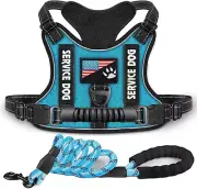 No Pull Dog Harness for Medium Dogs, Dog Vest Harness with Leash，Fully Adjustabl