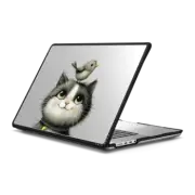 MacBook Pro 16-inch (M1 - M4) Impact Case Cute kitty with bird