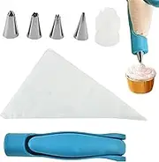 Smooth Icing Dispensers | Smooth Icing Piping Kit with Frosting Bags and Tips,Kitchen Utensils & Gadgets, Practical Baking Supplies for Young, Professionals