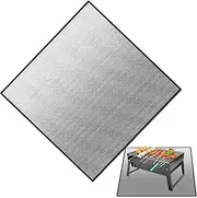 Outdoor Protective Mat,Outdoor Protective Mat - Outdoor Heat Resistant Grill Mat, 40x40 Inch BBQ Fire Retardant Mat - Ant Fireplace Mat