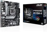 ASUS PRIME H510M-A R2.0 Motherboard Socket Intel LGA1200 (Intel H470 Chipset, mATX, DDR4, USB 3.2 Gen 1, M.2, 1GB Ethernet, Aura Sync)