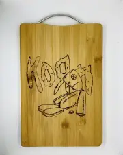 Korn doll laser engraved high quality cuttingboard kitchen pop