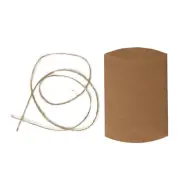 50 Natural Rustic Pillow Paper Gift Favor Boxes Jute Ribbons Party Decorations