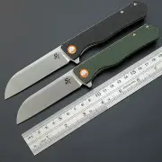 Sitivien ST5 Folding Pocket Knife D2 Steel Blade Micarta Handle Hunting Knifes f