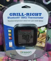 Oregon Scientific Wireless Bluetooth BBQ Grill Thermometer AW133 With Probe NEW