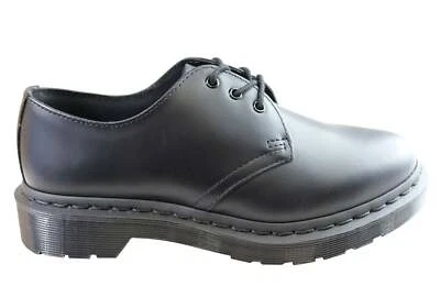 Dr Martens 1461 Mono Black Smooth Lace Up Comfortable Unisex Shoes - ModeShoesAU