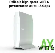 Belkin *AX1800* Dual Band Wifi 6 Router, 1.8 Gbps White (RT1800) New Sealed Box