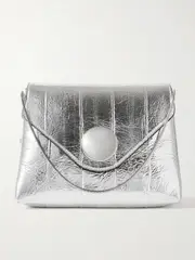 [KHAITE] KHAITE - Bobbi Metallic Eel Shoulder Bag - Silver - One size One size Silver