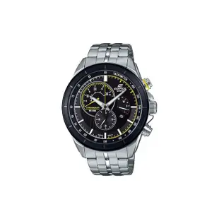 【CASIO 卡西歐】EDIFICE 賽車儀錶板酷炫風格 鋼錶帶 計時男錶 EFR-561DB