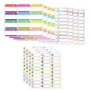 12Pcs Waterproof Baby Bottle Labels for Daycare School Supplies Name Stickers Tags