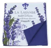 New French Country White Purple LAVENDER TABLE RUNNER Topper Reversible 72"