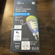 GE Full Color Direct Connect Smart LED Bulb Dimmable G25 Alexa / Googl