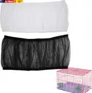 2 Pcs Bird Cage Guard Nylon Net Seed Catcher, Bird Cage Cover Mesh Netting, Bird