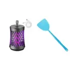 Electric Bug Zapper Mosquito Killer Lamp for Outdoor Indoor(Grey Plug-in Type) H