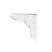 Metal Book Corner Protectors Edge Cover Guard 30 x 30 x 6mm Silver Tone 50pcs